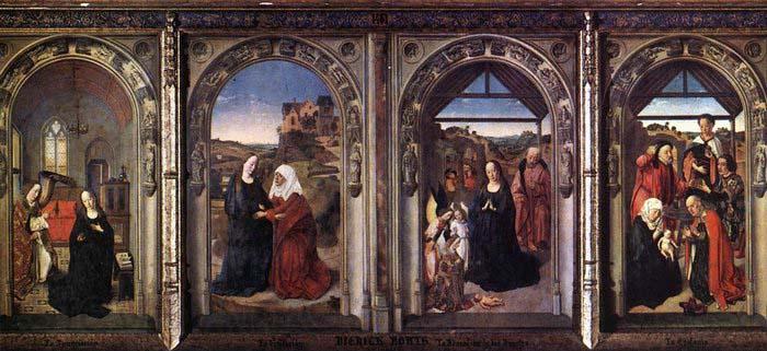 Dieric Bouts Triptych of the Virgin Spain oil painting art